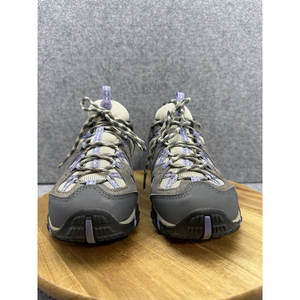 Merrell Women's Taupe and Lavender Hiking Sneakers - Picture 6 of 12